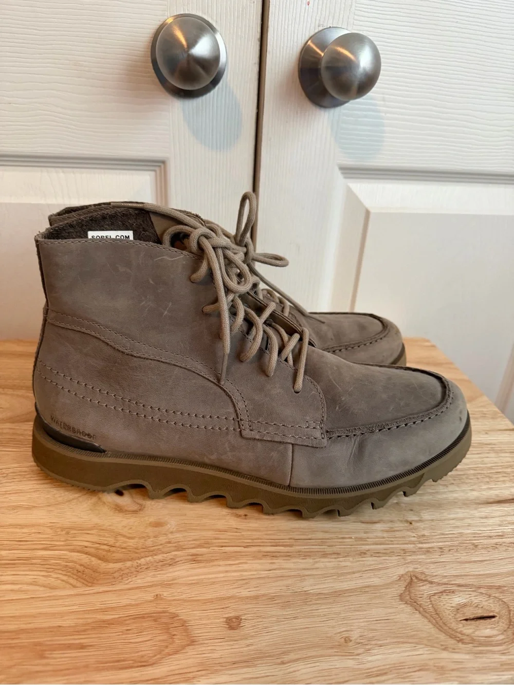 SOREL Mens Kezar Tan Brown Ankle Boots Size 10.5 Medium (D, M)